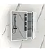 Spiegelkast met LED_verlichting Quatro 80x70x13cm met Stopcontact