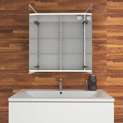 Spiegelkast met LED_verlichting Quatro 80x70x13cm met Stopcontact