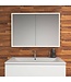 Spiegelkast met LED_verlichting Quatro 100x70x13cm met Stopcontact