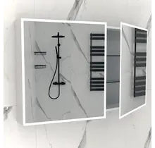 Spiegelkast met LED_verlichting Quatro 120x70x13cm met Stopcontact