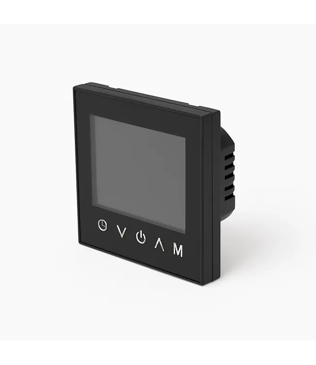 Digitale WiFi Klokthermostaat Zwart – Slimme inbouw thermostaat