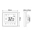 Digitale WiFi Klokthermostaat Zwart – Slimme inbouw thermostaat