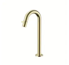 Fonteinkraan Hoog Dutchline Round XL 30cm – Geborsteld Goud