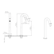 Fonteinkraan Hoog Dutchline Round XL 30cm – Chroom