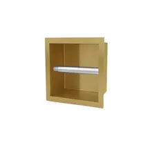 Inbouw wcrolhouder Rana Geborsteld Messing Goud