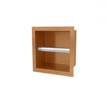 Inbouw wcrolhouder Rana Geborsteld Brons Koper