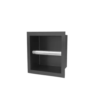 DutchLine Inbouw wcrolhouder Rana Gunmetal