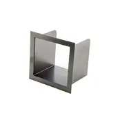 Inzetstuk voor reserverolhouder Inbouw Gunmetal DutchLine Rana