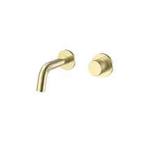 Inbouw Fonteinkraan Dutchline S-Grip – Geborsteld Messing Goud