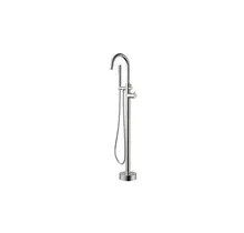 Vrijstaande Badkraan met thermostaat S-Grip Geborsteld Staal