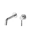 Inbouw Wastafelkraan S-Grip Geborsteld Staal Afbouwdeel met Cold-start