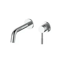 Inbouw Wastafelkraan S-Grip Chroom Afbouwdeel met Cold-start