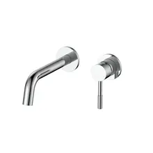 Inbouw Wastafelkraan S-Grip Chroom Afbouwdeel met Cold-start