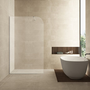 Inloopdouche Douchewand Curvea Helderglas 120x200cm Anti-kalk - 20.3568