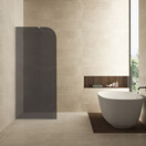 Inloopdouche Douchewand Curvea Rookglas 80x200cm Anti-kalk - 20.3586