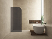 Inloopdouche Douchewand Curvea Rookglas 90x200cm Anti-kalk - 20.3587