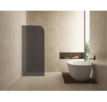 Inloopdouche Douchewand Curvea Rookglas 90x200cm Anti-kalk - 20.3587