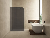 Inloopdouche Douchewand Curvea Rookglas 120x200cm Anti-kalk - 20.3589