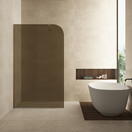 Inloopdouche Douchewand Curvea Vintage Brons 120x200cm Anti-kalk - 20.3585