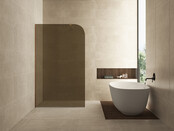 Inloopdouche Douchewand Curvea Vintage Brons 120x200cm Anti-kalk - 20.3585