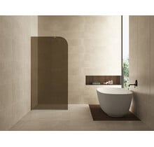 Inloopdouche Douchewand Curvea Vintage Brons 100x200cm Anti-kalk - 20.3584