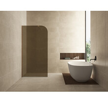 Inloopdouche Douchewand Curvea Vintage Brons 90x200cm Anti-kalk - 20.3583