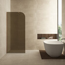 Inloopdouche Douchewand Curvea Vintage Brons 80x200cm Anti-kalk - 20.3582