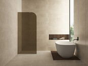 Inloopdouche Douchewand Curvea Vintage Brons 80x200cm Anti-kalk - 20.3582