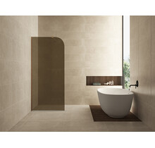 Inloopdouche Douchewand Curvea Vintage Brons 80x200cm Anti-kalk - 20.3582