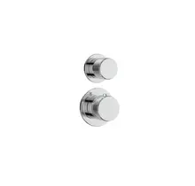 Inbouw thermostaat DutchLine Grip 2-weg Afbouwdeel Chroom