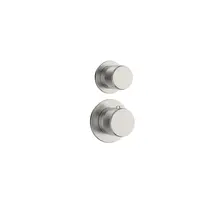 Inbouw thermostaat DutchLine Grip 2-weg Afbouwdeel Geborsteld Staal