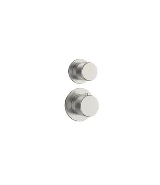 DutchLine Inbouw thermostaat DutchLine Grip 2-weg Afbouwdeel Geborsteld Staal