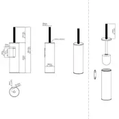Wc borstel DutchLine Grip Gunmetal PVD