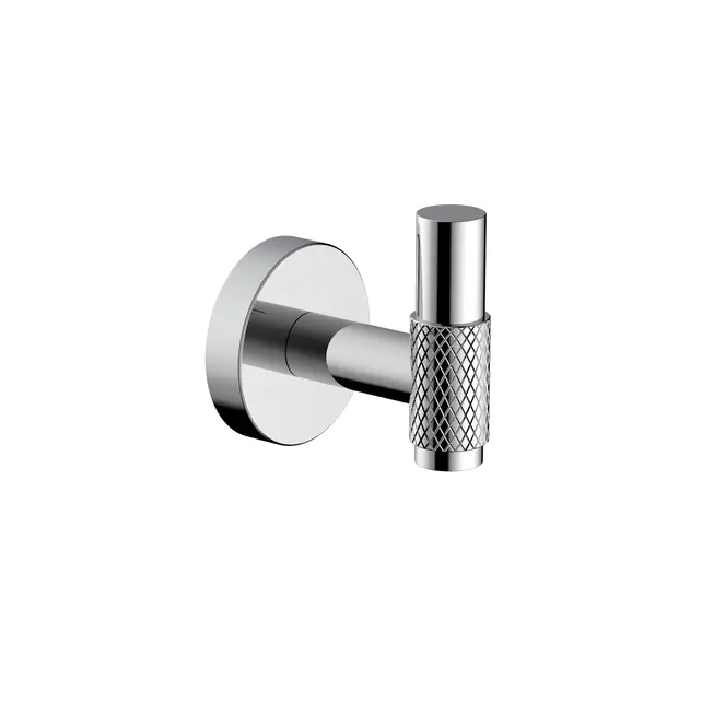 Handdoekhaak Grip Chroom met relief