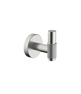 DutchLine Handdoekhaak Grip Geborsteld Staal met reliëf