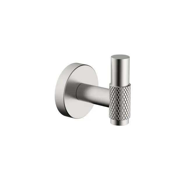 Handdoekhaak Grip Geborsteld Staal met reliëf