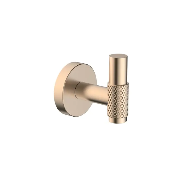 Handdoekhaak Grip Brons Koper (PVD-Gecoat) met reliëf