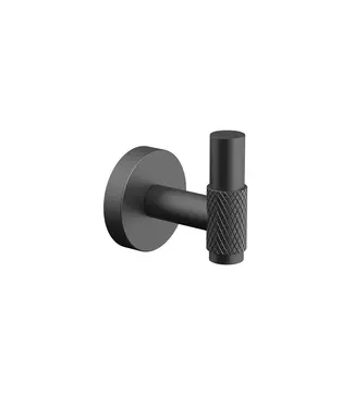 DutchLine Handdoekhaak Grip Gunmetal (PVD-Gecoat) met reliëf