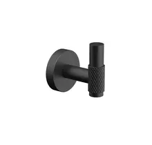 Handdoekhaak Grip Mat Zwart (PVD-Gecoat) met reliëf