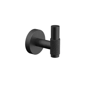 Handdoekhaak Grip Mat Zwart (PVD-Gecoat) met reliëf