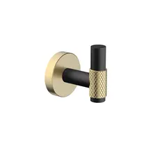 Handdoekhaak Grip Zwart / Goud (PVD-Gecoat) met reliëf