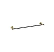 Handdoekrek Grip Zwart / Goud 60cm (PVD-gecoat) met reliëf