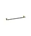 Handdoekrek Grip Zwart / Goud 60cm (PVD-gecoat) met reliëf