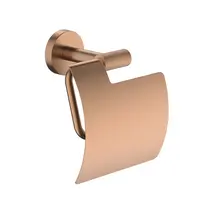 Toiletrolhouder met klep Grip Brons Koper (PVD-gecoat)