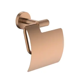Toiletrolhouder met klep Grip Brons Koper (PVD-gecoat)