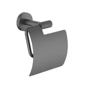 Toiletrolhouder met klep Grip Gunmetal (PVD-gecoat)