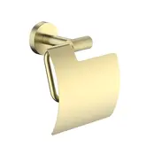 Toiletrolhouder met klep Grip Geborsteld Goud (PVD-gecoat)