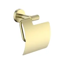 Toiletrolhouder met klep Grip Geborsteld Goud (PVD-gecoat)