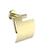 Toiletrolhouder met klep Grip Geborsteld Goud (PVD-gecoat)