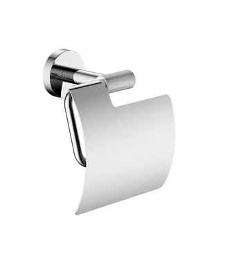 DutchLine Toiletrolhouder met klep Grip Chroom